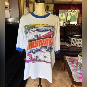 Vintage RARE DAN WHISNANT top eliminator short sleeve racing tee shirt.
